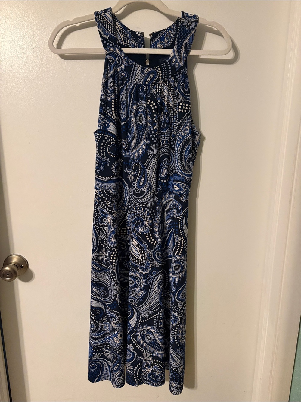 Tommy Hilfiger Women’s Navy Paisley Halter dress